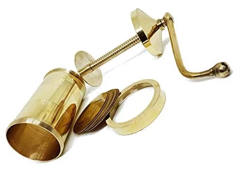 Satre Online and Marketing Manual Pasta Maker Brass | 2.5x2.5x5.6in Durable Brass thumbnail 2