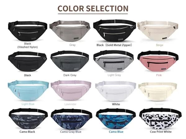 MAXTOP Large Fanny Pack for Women Men Crossbody Bag with 4-Zipper Pockets | Hands-Free, Adjustable Waist, Water-Resistant thumbnail 9
