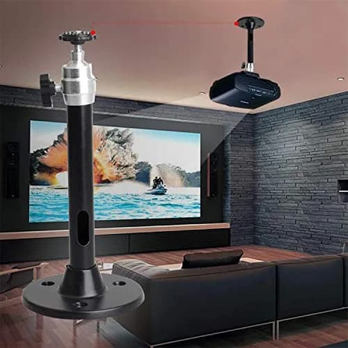 YiePhiot Black Mini Projector Mount Stand 175mm (6.89 inches) | Secure Ceiling/Wall Mount for Mini Projectors thumbnail 5