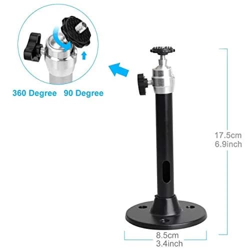YiePhiot Black Mini Projector Mount Stand 175mm (6.89 inches) | Secure Ceiling/Wall Mount for Mini Projectors thumbnail 4