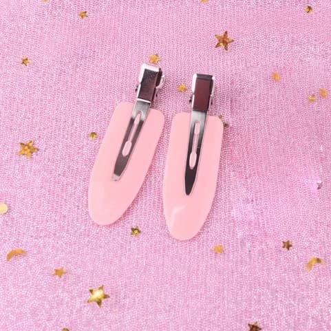 LUOTIVON No Bend Hair Clips 5.5cm (2.17in) | Pack of 6 Black & Pink for Styling, Makeup, Sleeping thumbnail 4