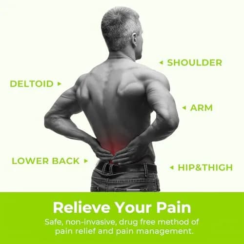 AUVON Dual Channel TENS Unit Muscle Stimulator Machine for Pain Relief, 16 Piece Set | Drug-Free Pain Management thumbnail 2