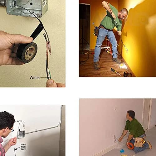 WXTOOLS 100 FT Fish Tape for Electric or Wire Puller Men Gift | Heavy-Duty Steel Reel for Conduit & Drywall thumbnail 7