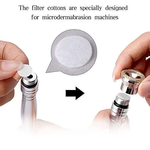 TopDirect Microdermabrasion Cotton Filters 200 pcs | 10mm Diamond Dermabrasion Filters for Facial Vacuum Machines thumbnail 5