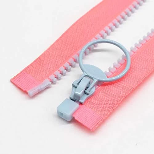 YaHoGa 10PCS 20 Inch #5 Separating Jacket Zippers for Sewing Coats | Plastic, Left-Handed, 10 Colors thumbnail 3