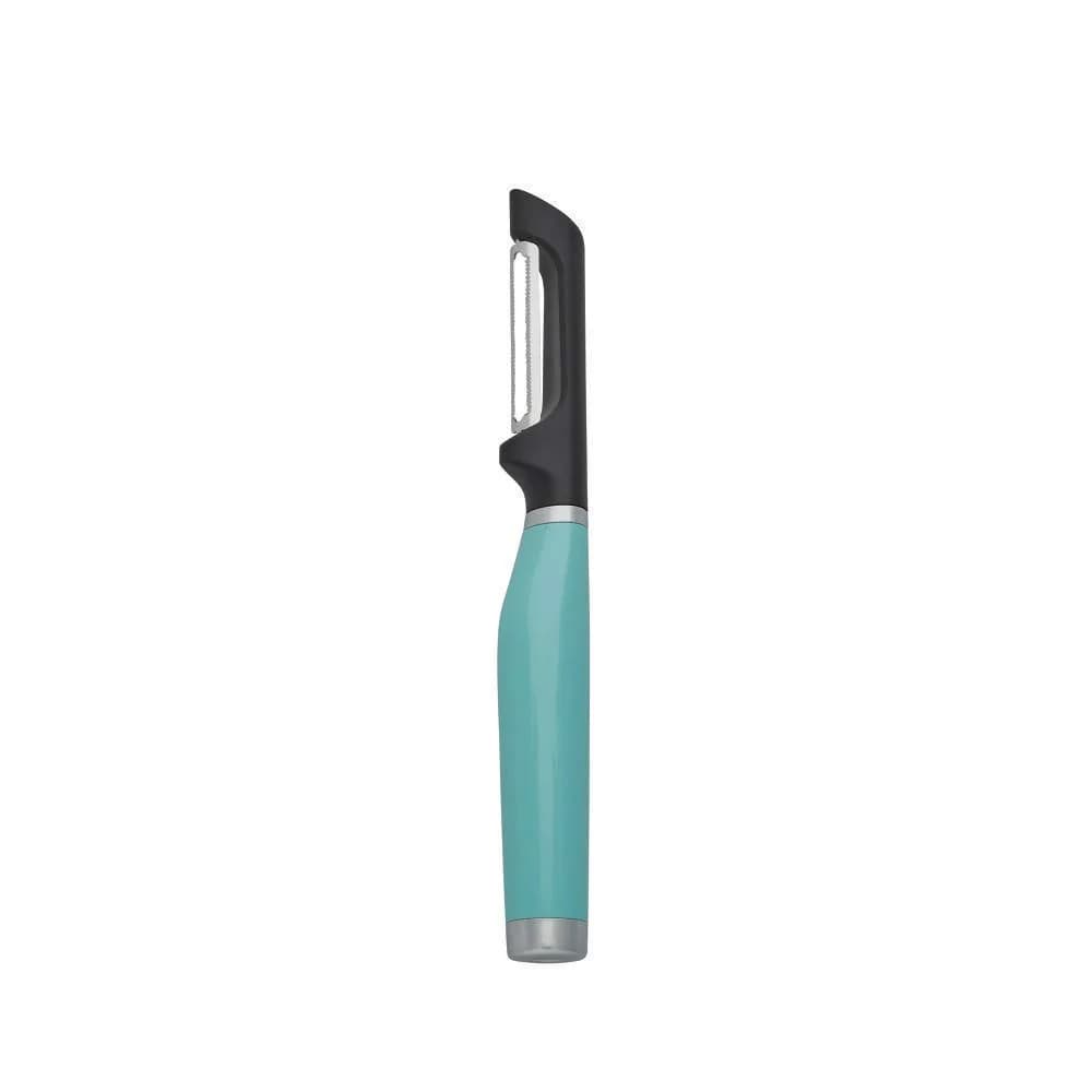 KitchenAid Vegetable Peeler 7.9-Inch Serrated Blade | Ergonomic & Durable for Daily Use — Aqua Sky