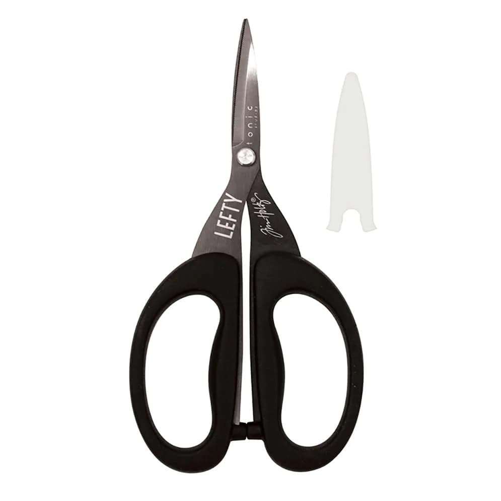 Tonic Studios Tim Holtz Left Handed Scissors 5 Inch Mini Snips with Micro Serrated Blade | Precision Crafting Tool thumbnail 3