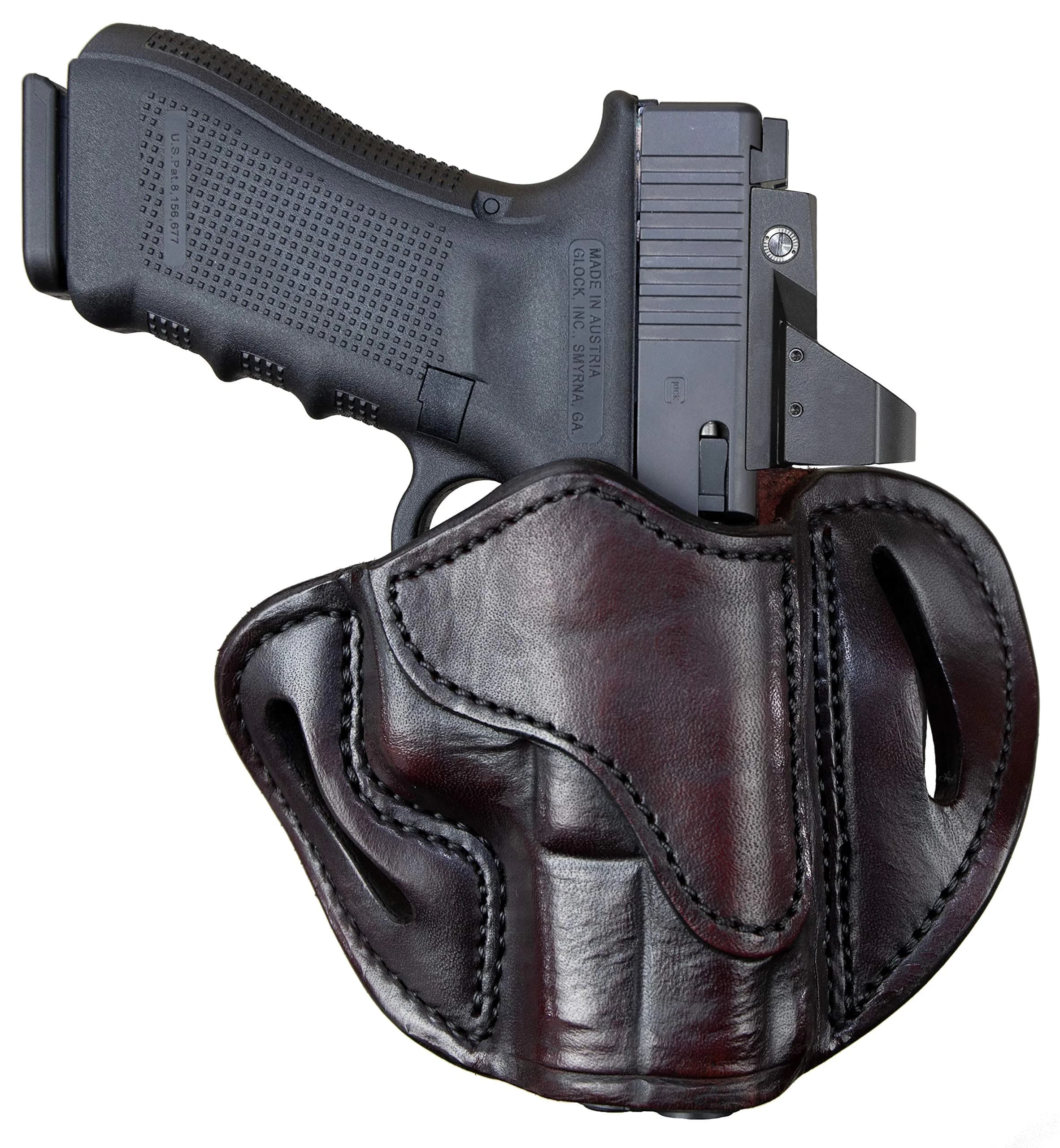 1791 GUNLEATHER OWB Holster Fits Glock 19, 26, 27, Shield Plus, VP40, XDS | Concealed Carry Leather Holster - main product image