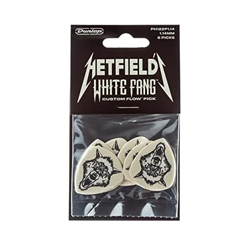 Jim Dunlop White Fang Hetfield Custom Flow Pick 1.14mm 6-Pack | USA Import for Precision Playing thumbnail 3
