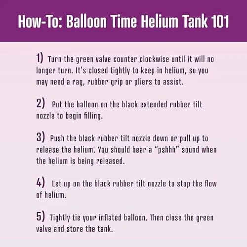 BLUE RIBBON Helium Tank with 50 Balloons & Accessories | 14.9 cu. ft (422 L) Helium Gas thumbnail 8