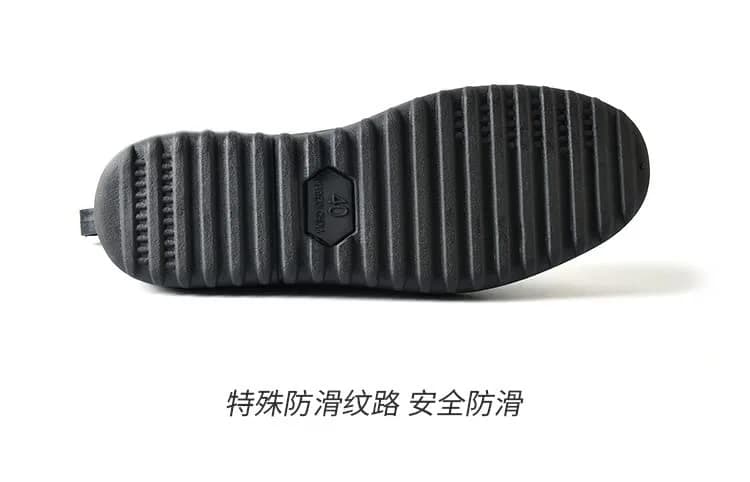 jessie Men's Waterproof Ankle Rain Boots Slip On Rubber Casual Shoes (US 8.5, Black) thumbnail 9