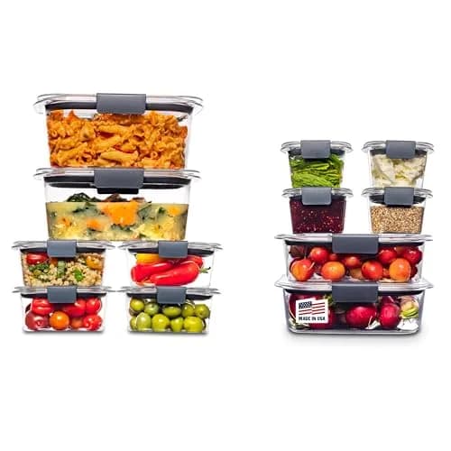 Rubbermaid Brilliance BPA-Free Airtight Food Storage Containers 24-Piece Set | 23 Cup Total Capacity thumbnail 1