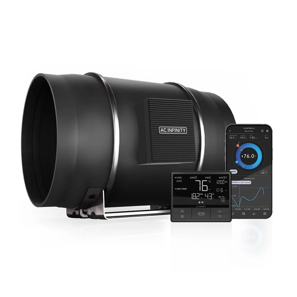 AC Infinity CLOUDLINE PRO T12 12” Inline Duct Fan | Ultra-Quiet, Energy-Efficient Ventilation for Hydroponics & HVAC (120-240V) - main product image