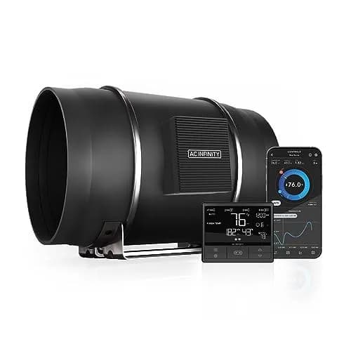 AC Infinity CLOUDLINE PRO T12 12” Inline Duct Fan | Ultra-Quiet, Energy-Efficient Ventilation for Hydroponics & HVAC (120-240V) thumbnail 1