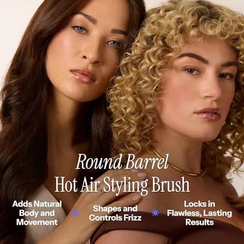 Hot Tools Pro Artist Hot Air Styling Brush | Style, Curl & Touch Ups (1”) Black thumbnail 5