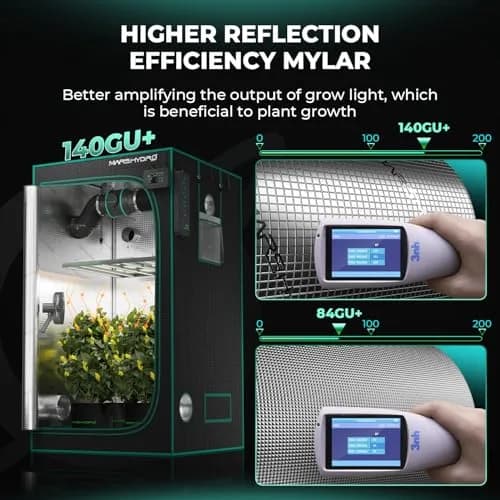 MARS HYDRO 39"x39"x71" Advanced Grow Tent | 10.56 sq ft Indoor Plant Growing Enclosure thumbnail 3