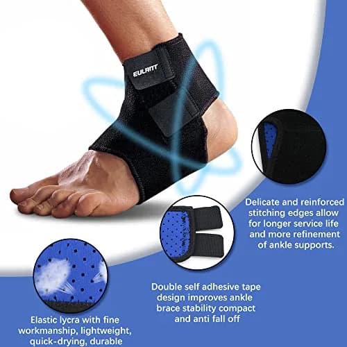 EULANT Kids Ankle Brace Support Compression Sleeve for Foot | Injury Prevention & Pain Relief (70-120 chars) thumbnail 2