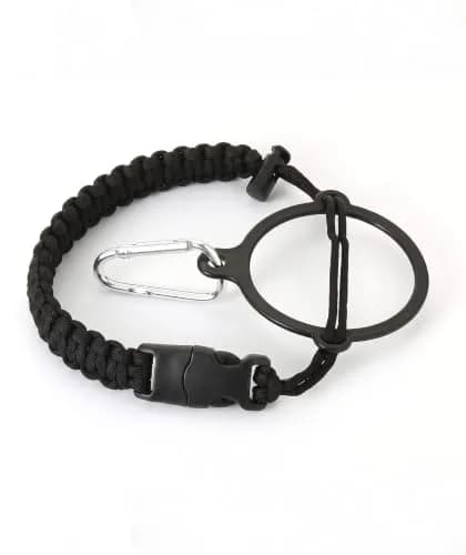 IRON °FLASK Paracord Handle for Wide Mouth Water Bottles - Olive Green | Built-in Survival Tools thumbnail 4