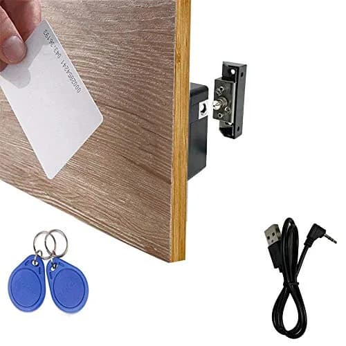 WOOCH RFID Lock Electronic Cabinet Lock, Hidden DIY Lock with USB Cable | Programmable, Wooden Cabinet Compatible thumbnail 1