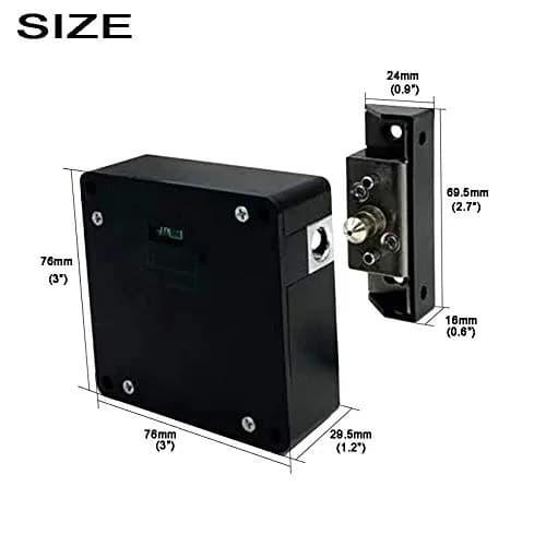 WOOCH RFID Lock Electronic Cabinet Lock, Hidden DIY Lock with USB Cable | Programmable, Wooden Cabinet Compatible thumbnail 2