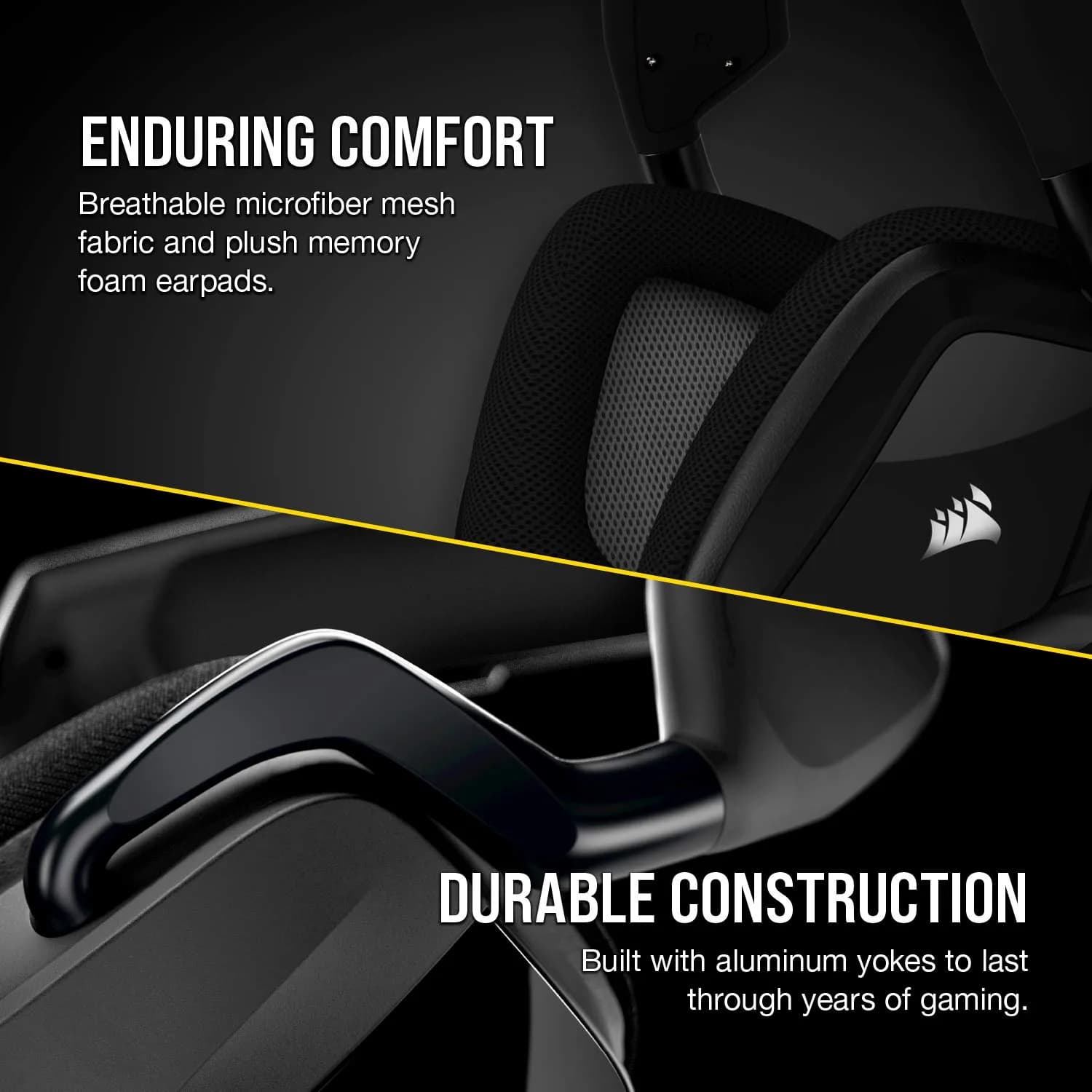 Corsair Void RGB Elite Wireless Gaming Headset – 7.1 Surround Sound – Omni-Directional Microphone – Microfiber Mesh Earpads – Up to 40ft Range – iCUE Compatible – PC, Mac, PS5, PS4 – Carbon thumbnail 4