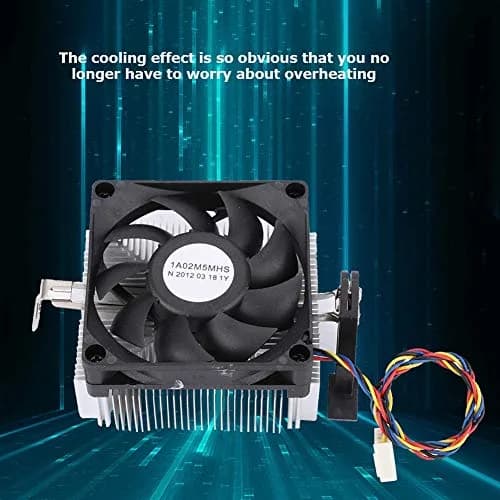 VBESTLIFE 12V CPU Cooling Fan with Aluminum Heatsink 2200RPM | Silent High-Speed Fan for PC thumbnail 9