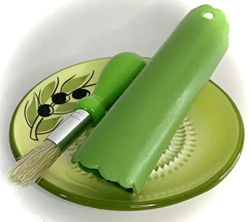 BonCera Premium Ceramic Garlic Grater Plate Set - Yellow Olive | Safe, Durable & Versatile thumbnail 3
