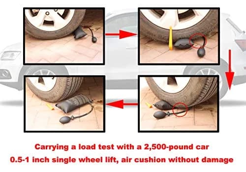 PAFOWO Commercial Grade Air Wedge Pump Leveling Kit with 2 Non-Scratch Pry Tools, 3 Sizes (Small, Medium, Large), 300 LB Load Rating thumbnail 5