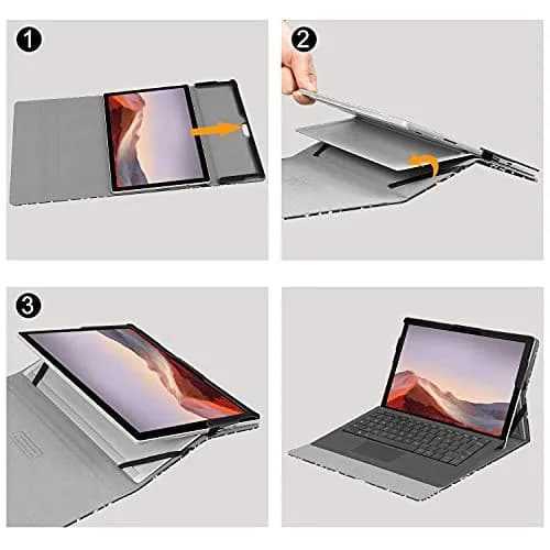 Fintie Case for Microsoft Surface Pro 7 Plus, Pro 7/6/5/4/3 12.3-inch (30.2 cm) Tablet | Composition Book Design thumbnail 7