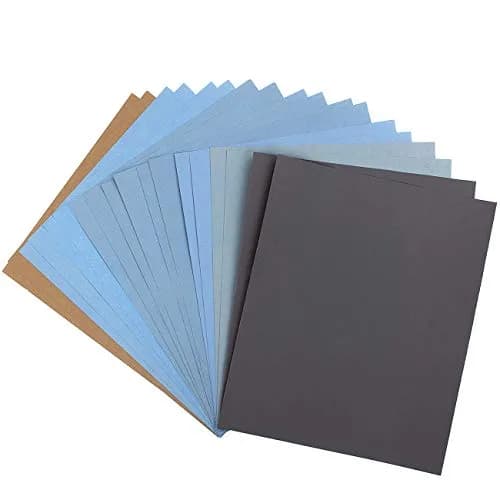 CenterZ 9x11 inch 18 Sheets Sandpaper Wet/Dry 2000-12000 Grit | Assorted Fine Abrasive Pads for Automotive & Wood Finishing thumbnail 1