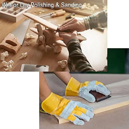 CenterZ 9x11 inch 18 Sheets Sandpaper Wet/Dry 2000-12000 Grit | Assorted Fine Abrasive Pads for Automotive & Wood Finishing thumbnail 5