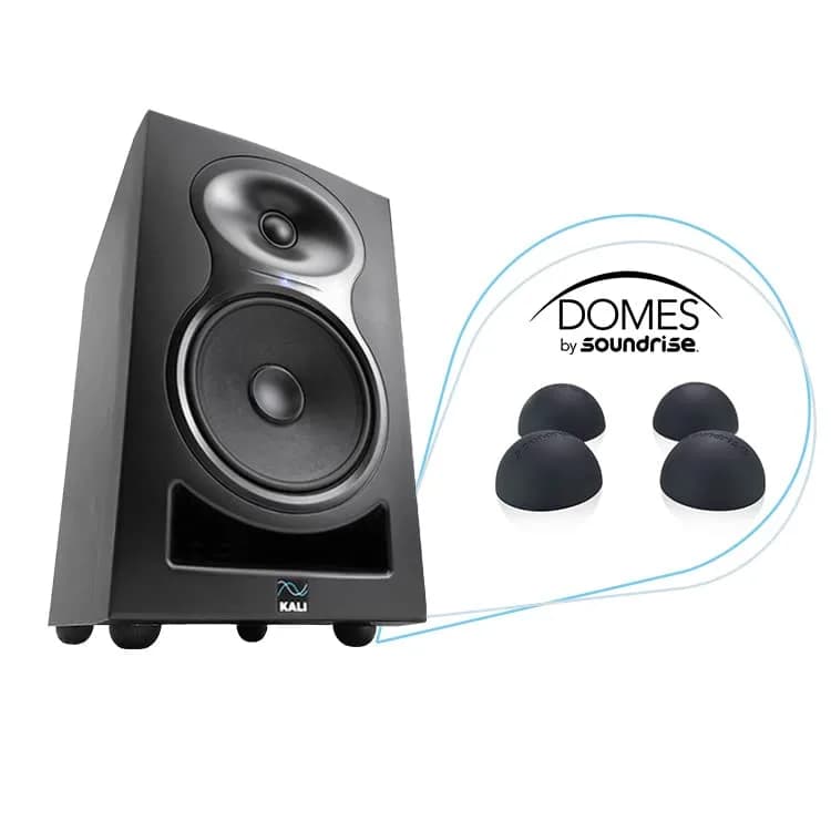 Soundrise Domes Isolation Pads - Black Silicone Anti-Vibration Feet for Speakers & Turntables, 1.27 cm (0.5 inch) Thick | 55 lb Load Capacity thumbnail 2