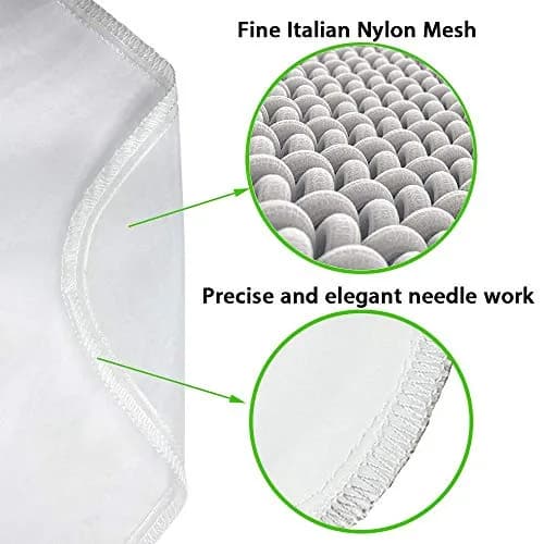 Carrollar Nut Milk Bag 12"x12" | Commercial Grade Reusable Food Strainer for Milk, Juice, Coffee, Tea thumbnail 3