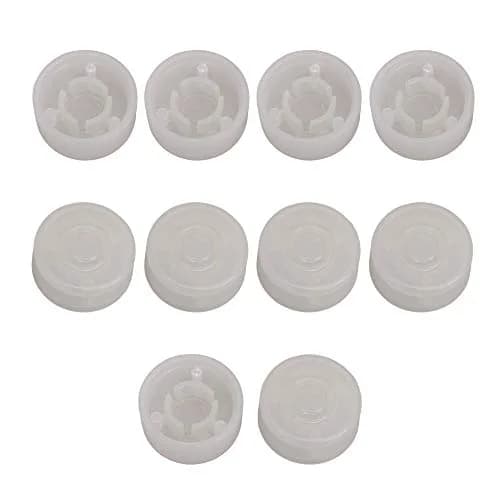 logyues White Guitar Effect Pedal Knob Cap Pack of 10 | Suitable for Beginners & Electric Guitars thumbnail 1