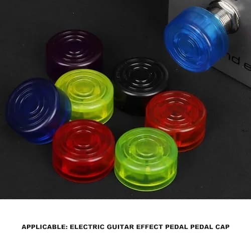 logyues White Guitar Effect Pedal Knob Cap Pack of 10 | Suitable for Beginners & Electric Guitars thumbnail 8