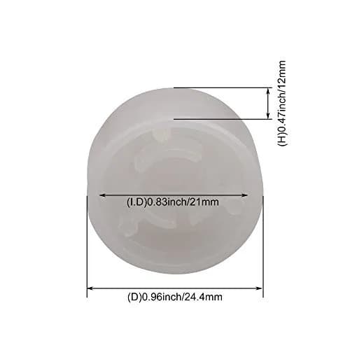 logyues White Guitar Effect Pedal Knob Cap Pack of 10 | Suitable for Beginners & Electric Guitars thumbnail 9
