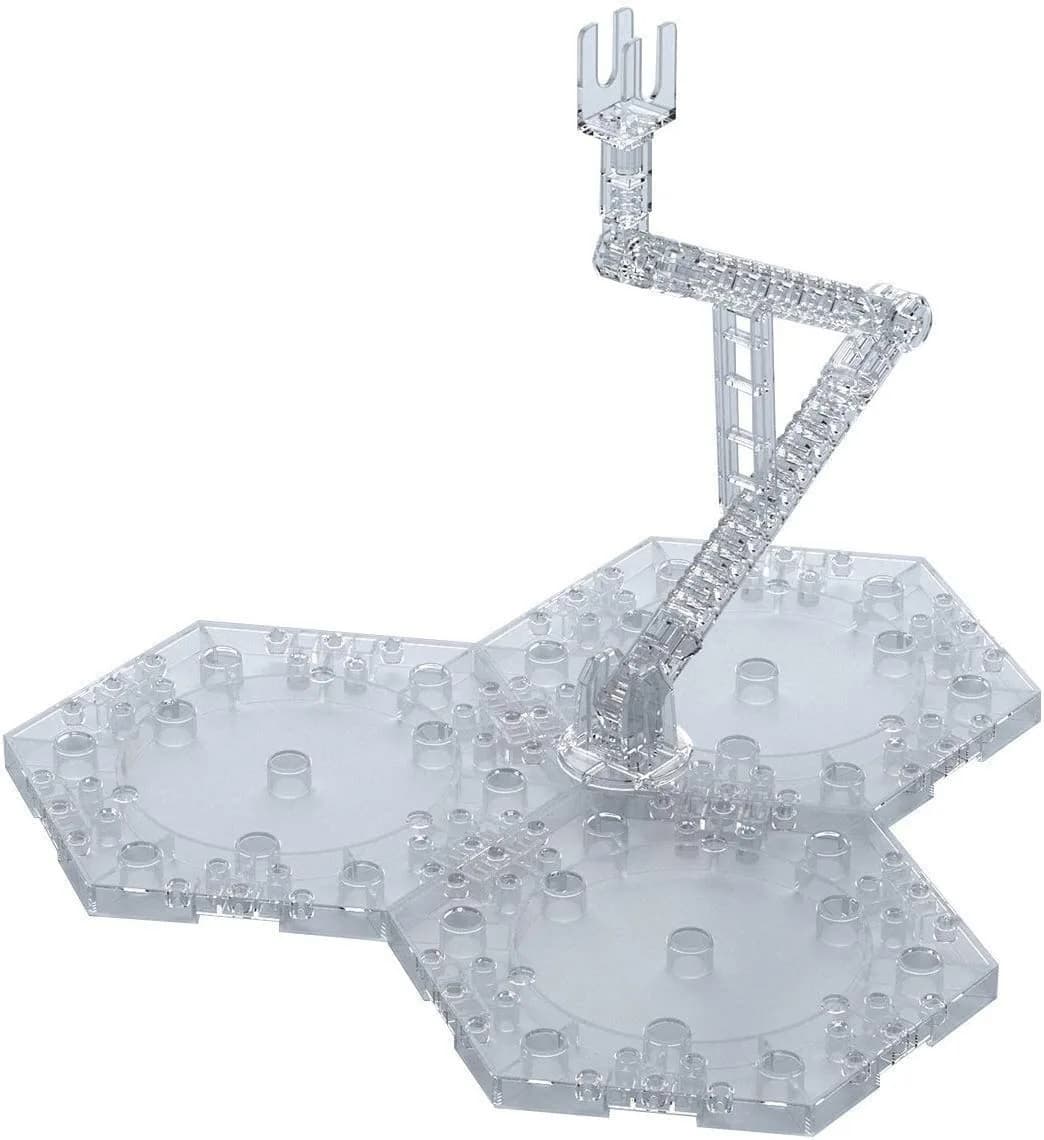 Bandai Action Base 4 Clear Model Kit Stand | Supports 1/100 Scale Figures & Poses - main product image