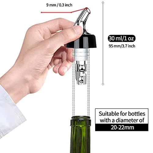 SuproBarware Automatic Measured Bottle Pourer 30ml | Precise Shot Dispenser for Home & Bar thumbnail 4