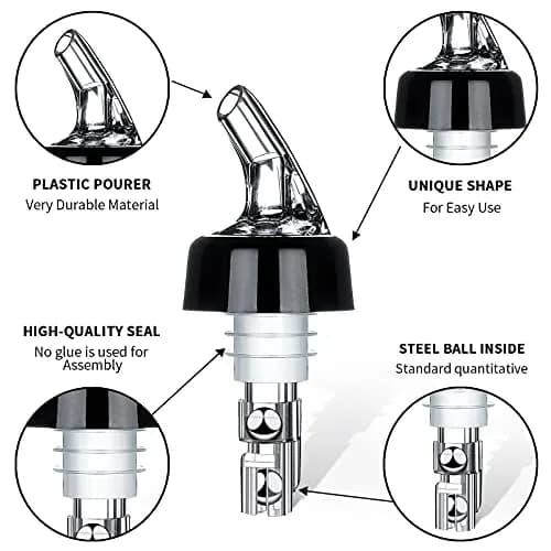 SuproBarware Automatic Measured Bottle Pourer 30ml | Precise Shot Dispenser for Home & Bar thumbnail 2