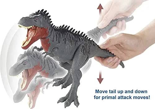Mattel Jurassic World Massive Biters Tarbosaurus Dinosaur Action Figure | Realistic Animated Movement thumbnail 4