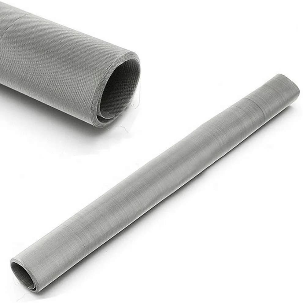 SKYPRO 304 Stainless Steel Woven Wire Mesh 200 Mesh 75 Micron | Industrial Filter Cloth, Weather-Resistant, 11.8 x 23.6 Inch - main product image