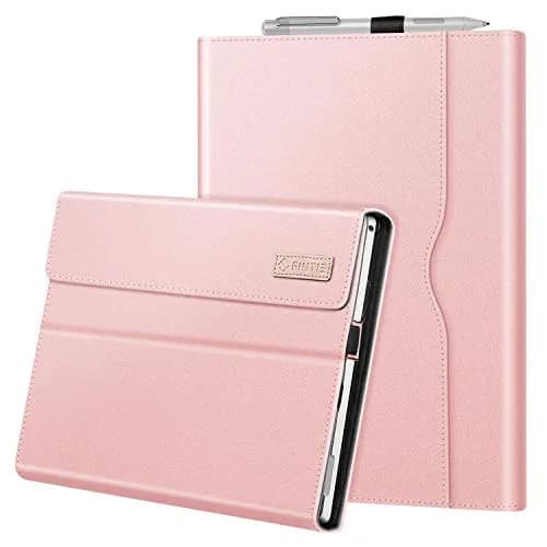 Fintie Case for 12.3 inch Microsoft Surface Pro 7 Plus, Pro 7/6/5/4/3 Rose Gold | Multi-Angle Kickstand Folio with Stylus Holder thumbnail 1