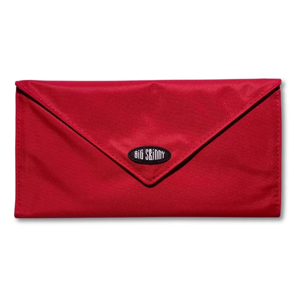 Big Skinny Slimvelope TriFold Clutch Wallet Lipstick Red | Holds 40 Cards, Machine Washable