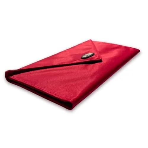 Big Skinny Slimvelope TriFold Clutch Wallet Lipstick Red | Holds 40 Cards, Machine Washable thumbnail 3