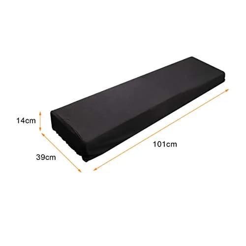 Coolrunner Piano Keyboard Dust Cover For 61/76/88 Keys | Elastic Cord Locking Clasp thumbnail 2