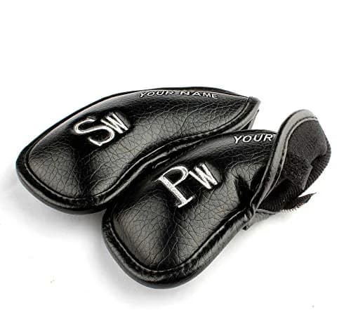 CRAFTSMAN GOLF Custom 12pcs Thick Synthetic Leather Golf Iron Head Covers Set | Personalized, Water-Resistant, Machine Washable thumbnail 3
