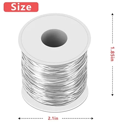 Yountiger 304 Stainless Steel Wire 0.8mm (20 Gauge) 100m (328 Ft) Silver | Jewelry Making & Crafts thumbnail 4