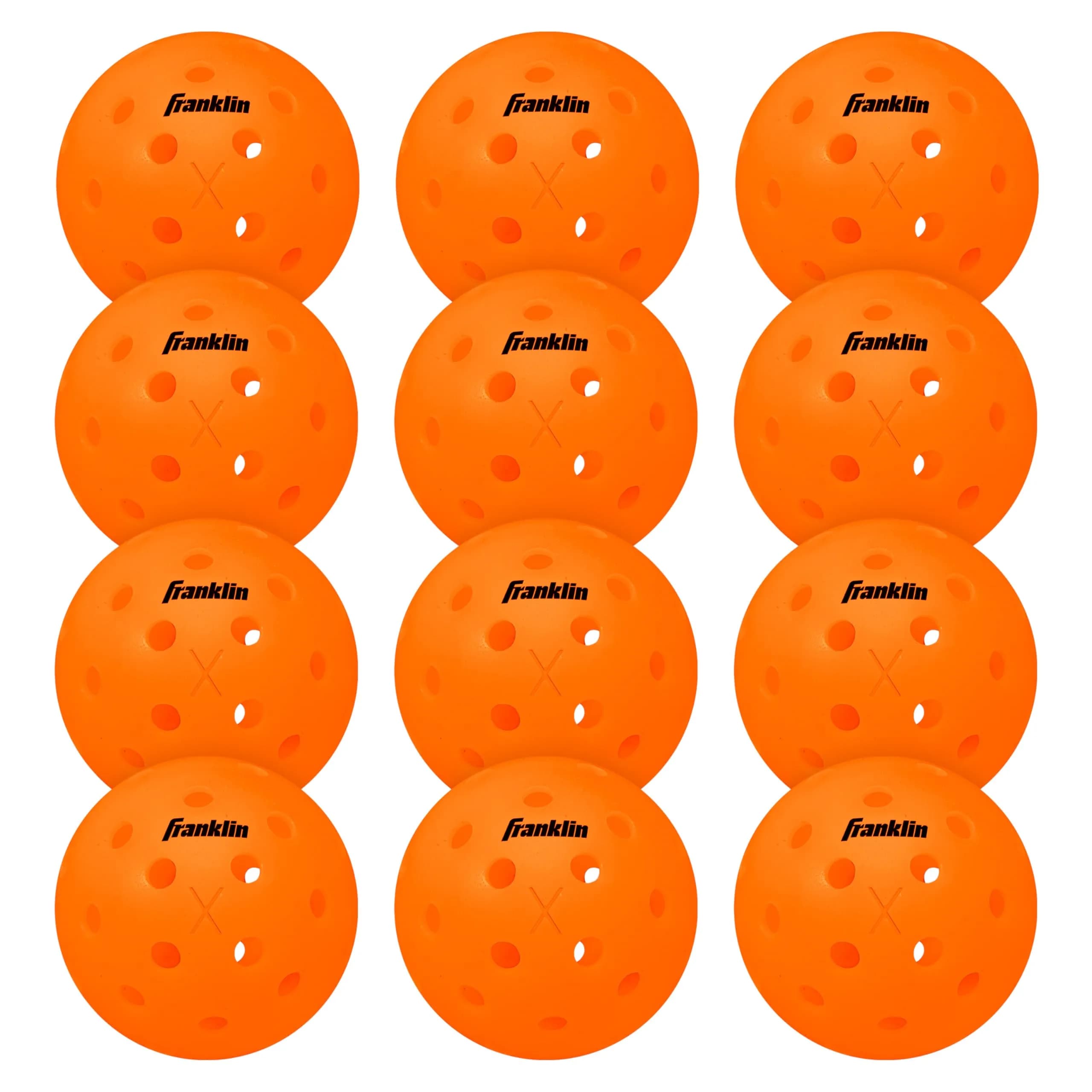 Franklin Sports X-40 Outdoor Pickleballs 74mm (2.91 inches) | USAPA Approved Tournament Balls