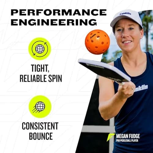 Franklin Sports X-40 Outdoor Pickleballs 74mm (2.91 inches) | USAPA Approved Tournament Balls thumbnail 3