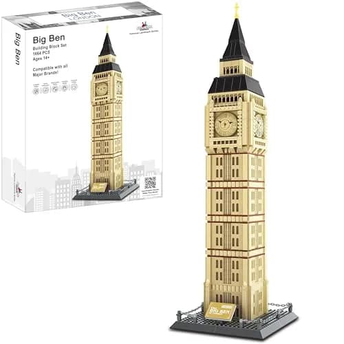 Apostrophe Games Big Ben Building Block Set 1095 Pieces | Educational Architecture Model thumbnail 8